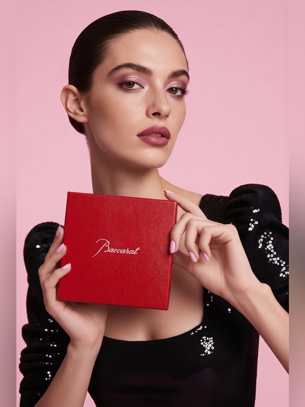 Baccarat Red Box with Script Logo